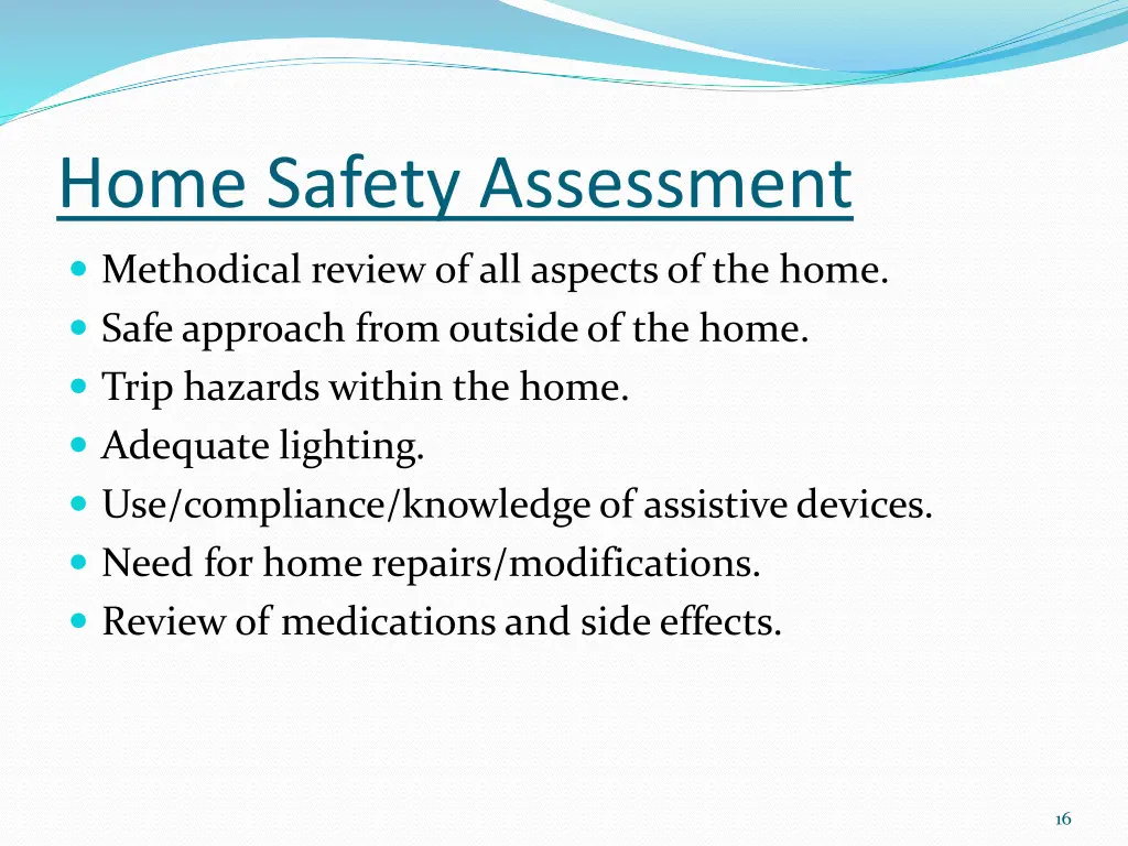 home safety assessment