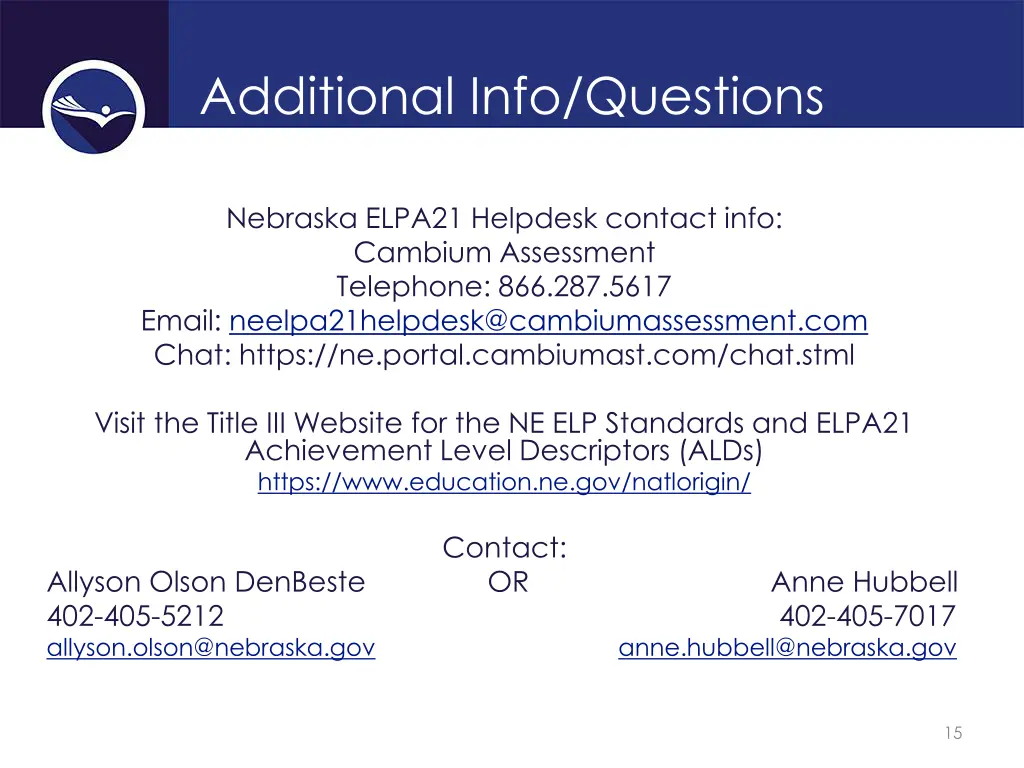 additional info questions