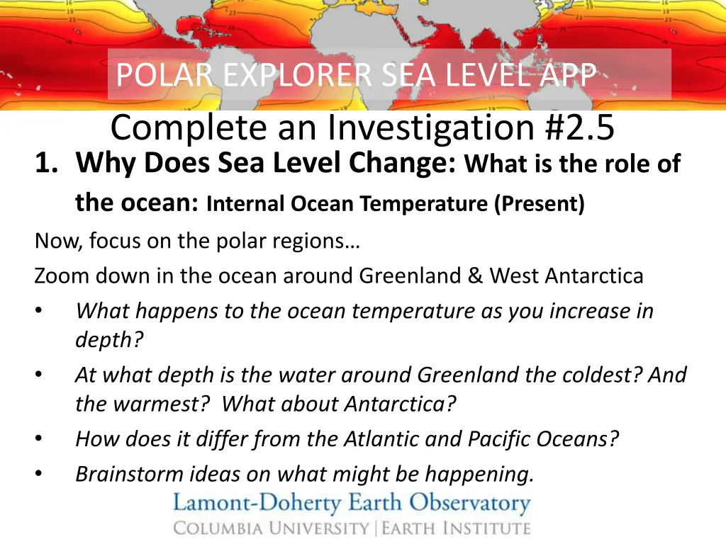 polar explorer sea level app 2