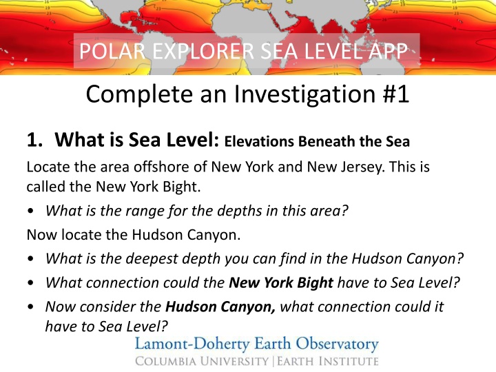 polar explorer sea level app