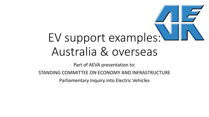 ev support examples australia overseas
