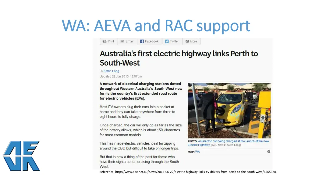 wa aeva and rac support wa aeva and rac support