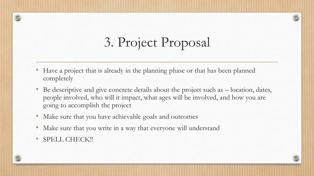 3 project proposal