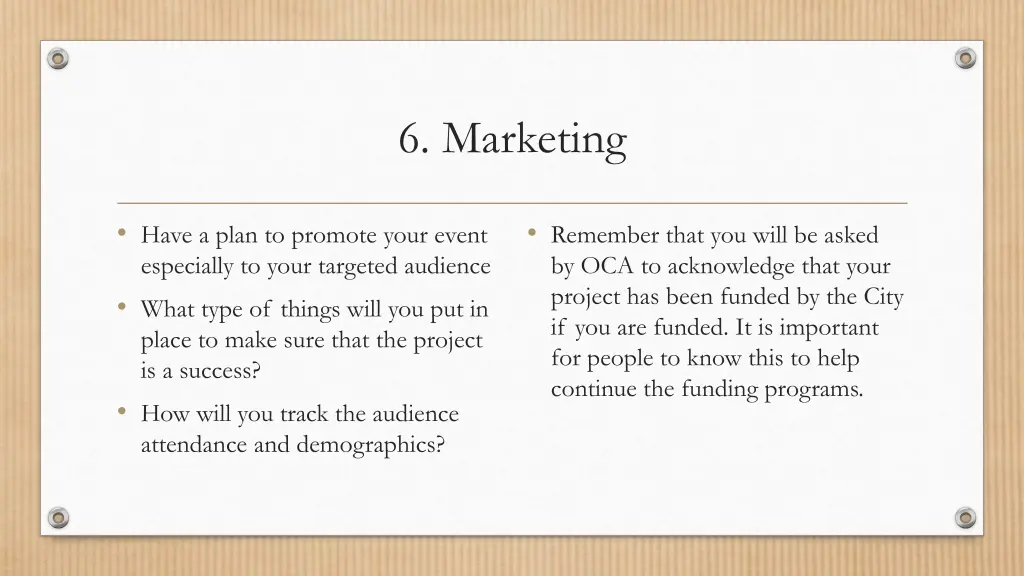 6 marketing