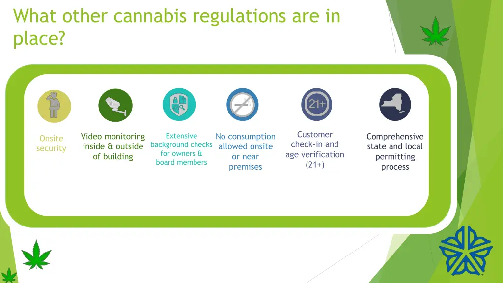 what other cannabis regulations are in place