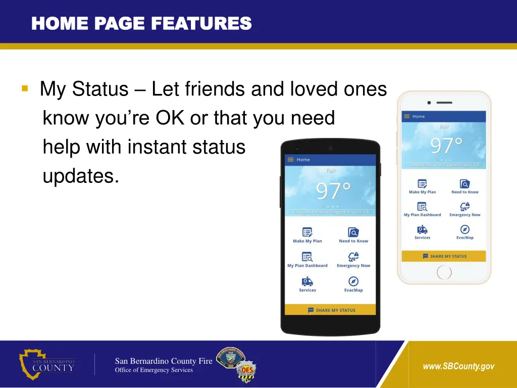 home page features home page features