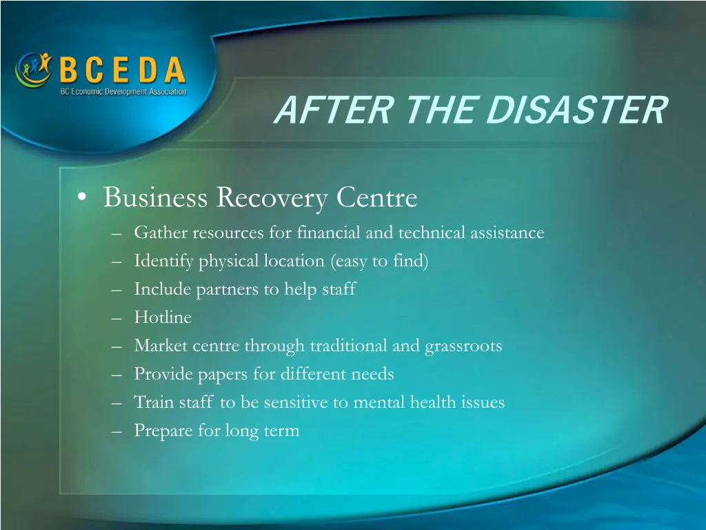 after the disaster 1