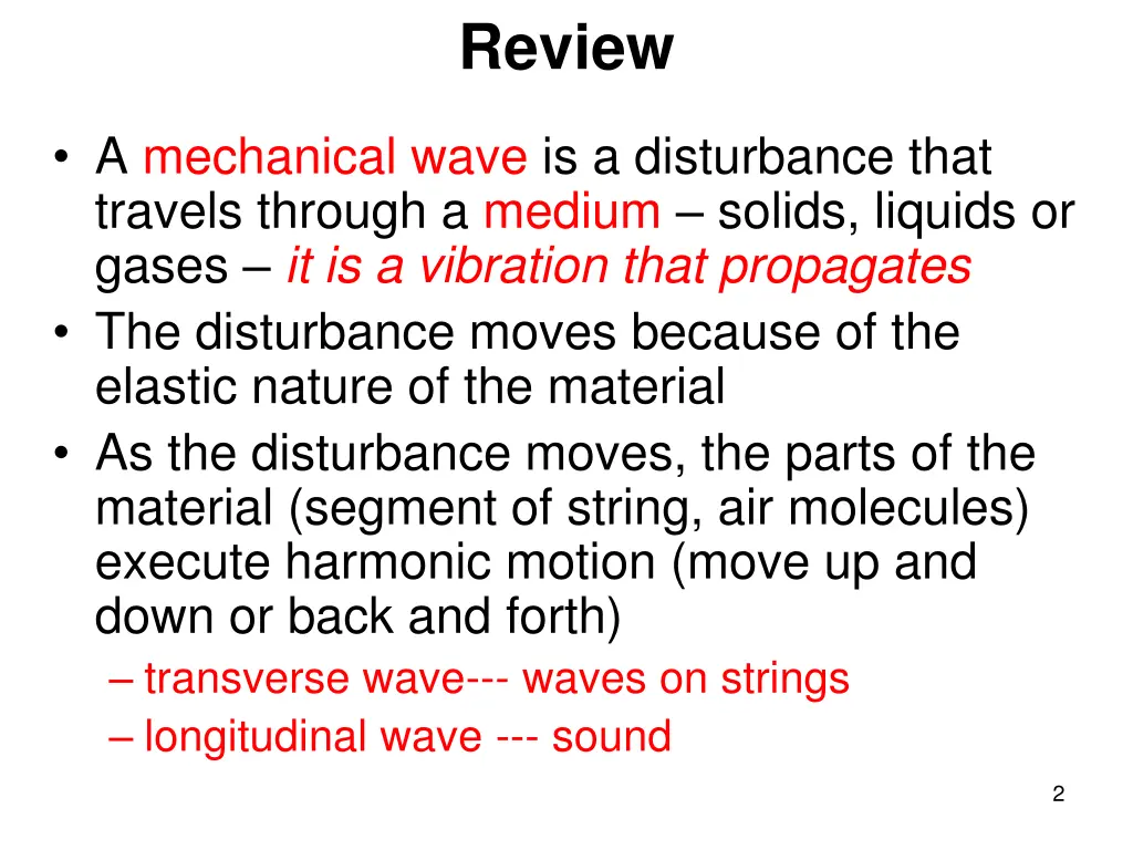 review