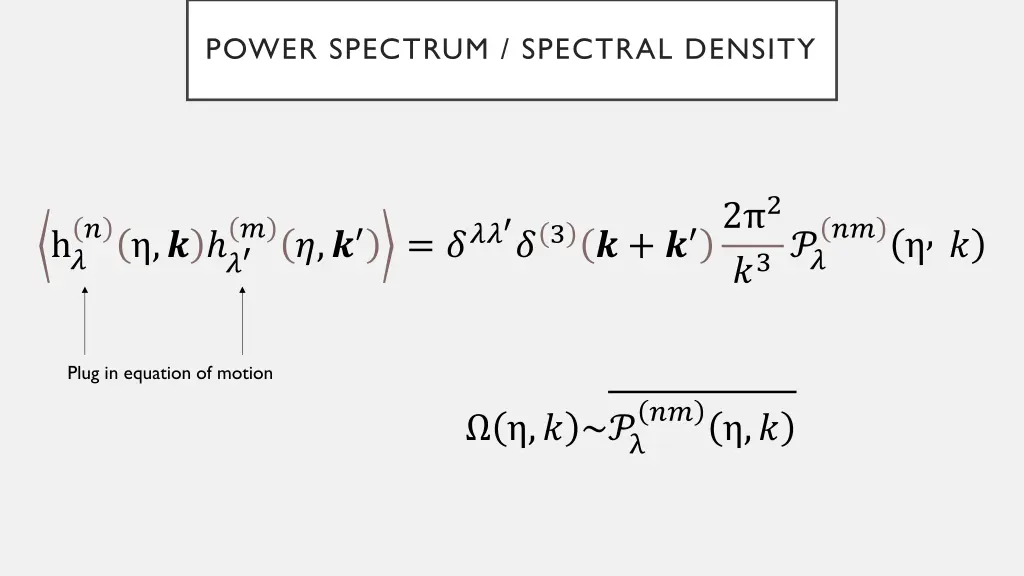 power spectrum spectral density