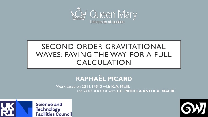 second order gravitational waves paving