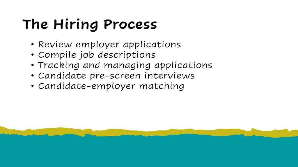 the hiring process
