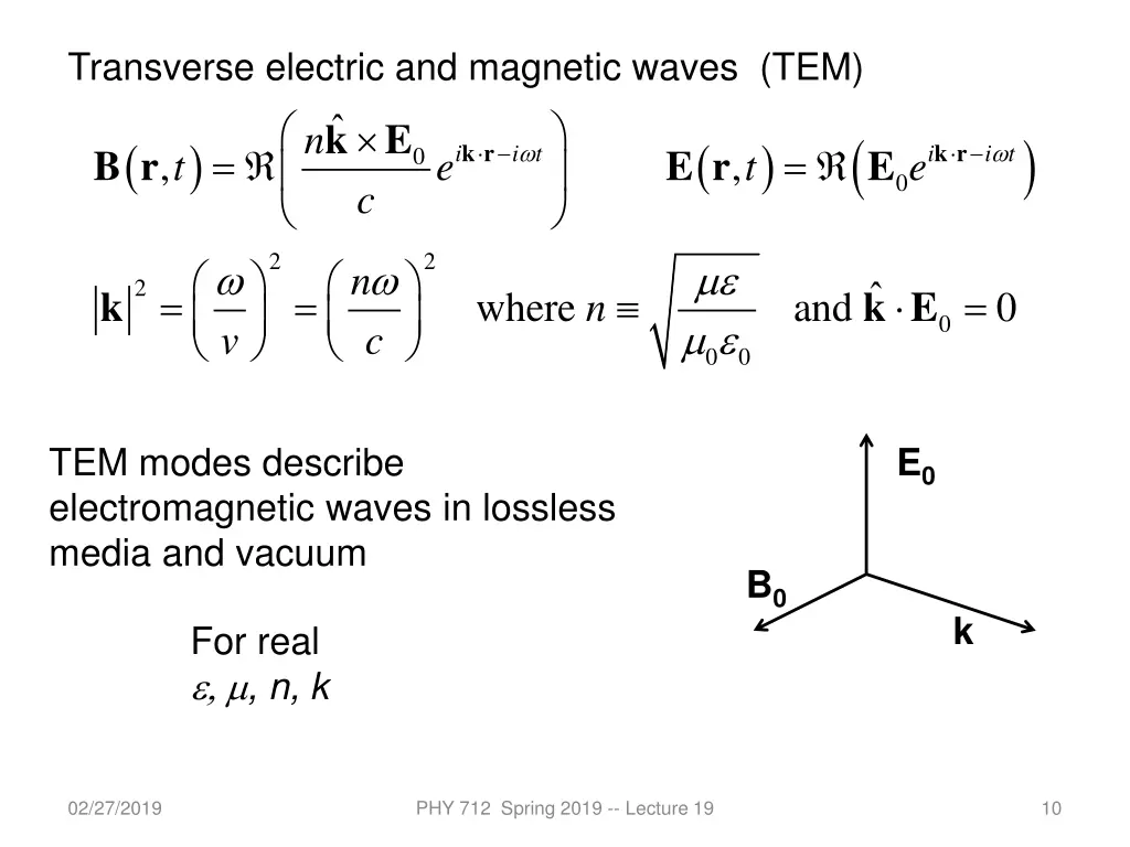 transverse electric and magnetic waves tem t e c