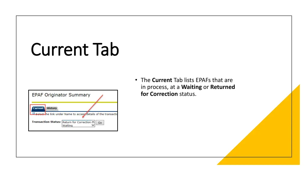 current tab current tab