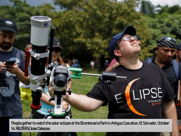 people gather to watch the solar eclipse 2