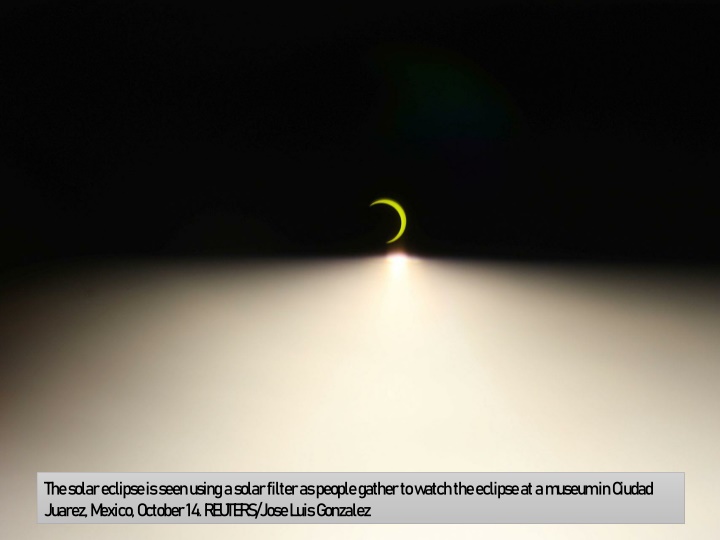 the solar eclipse is seen using a solar filter