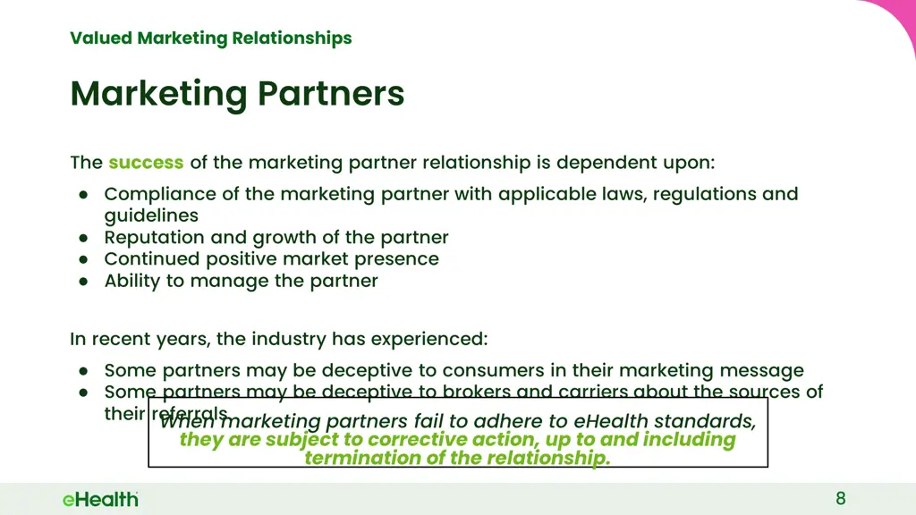 valued marketing relationships