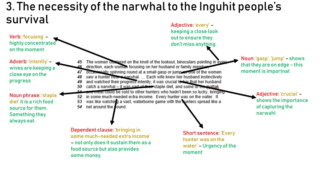 3 the necessity of the narwhal to the inguhit