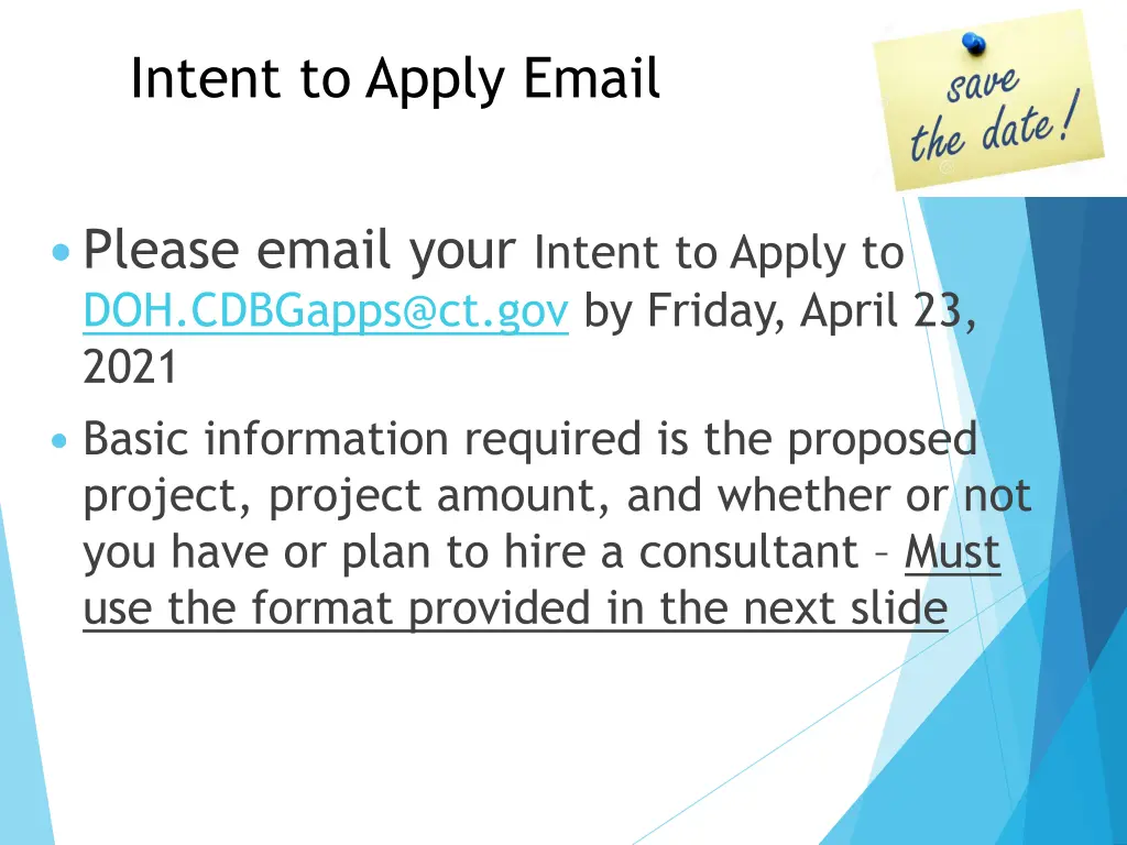 intent to apply email