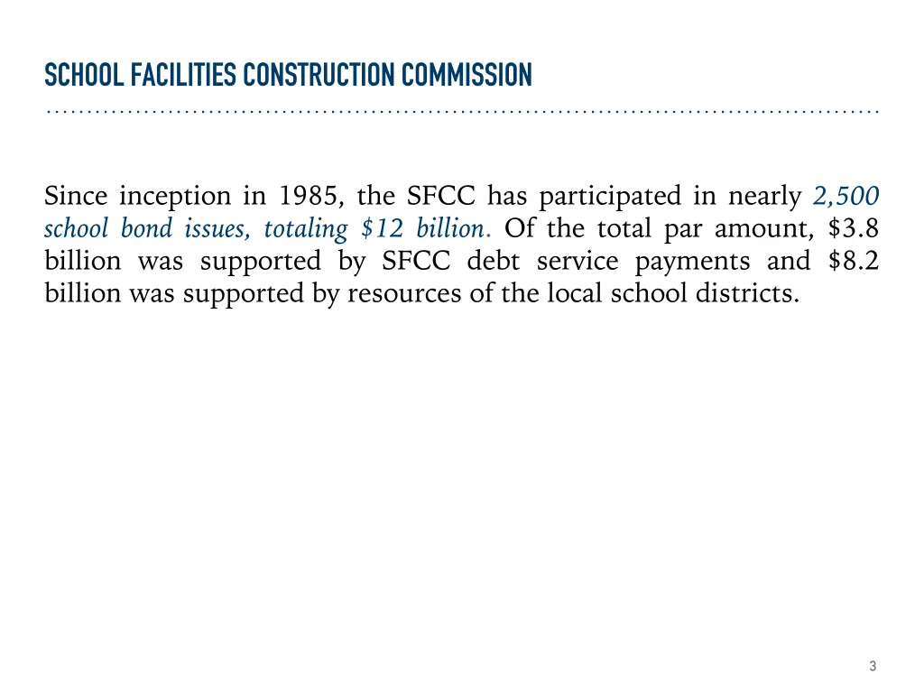 school facilities construction commission 1