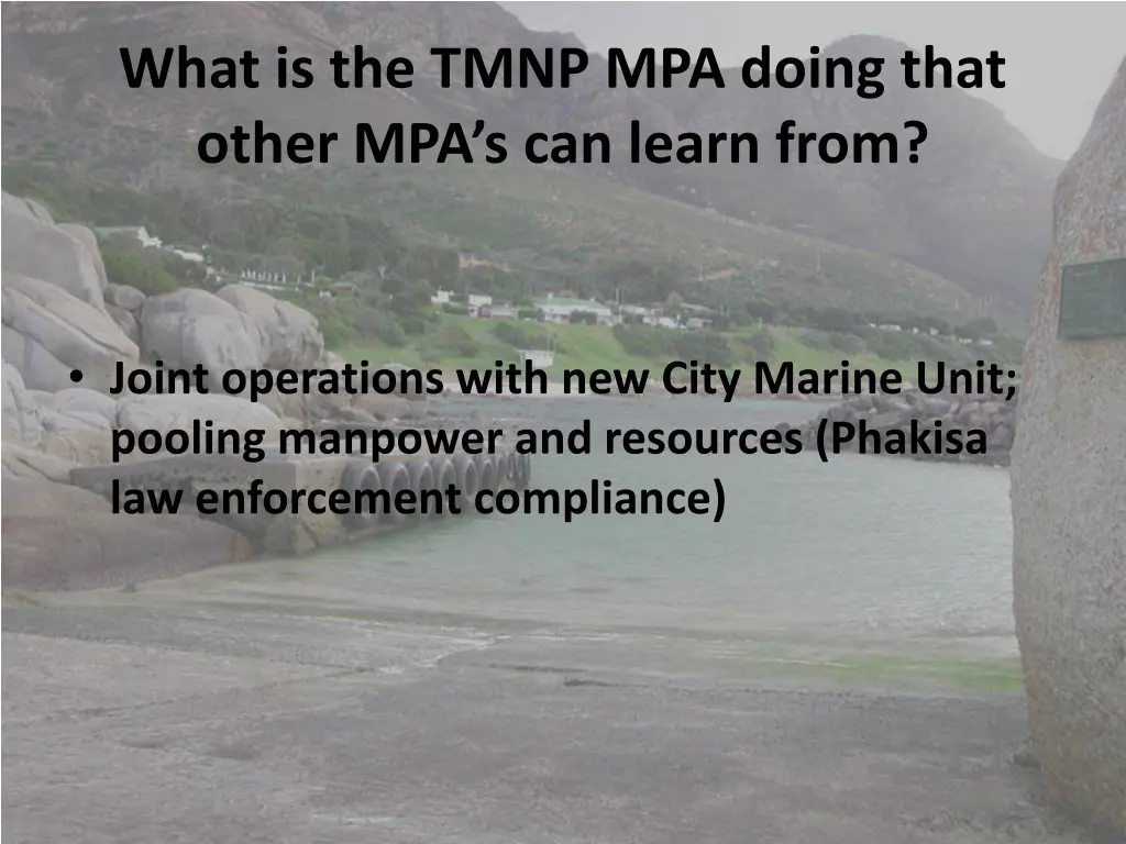 what is the tmnp mpa doing that other