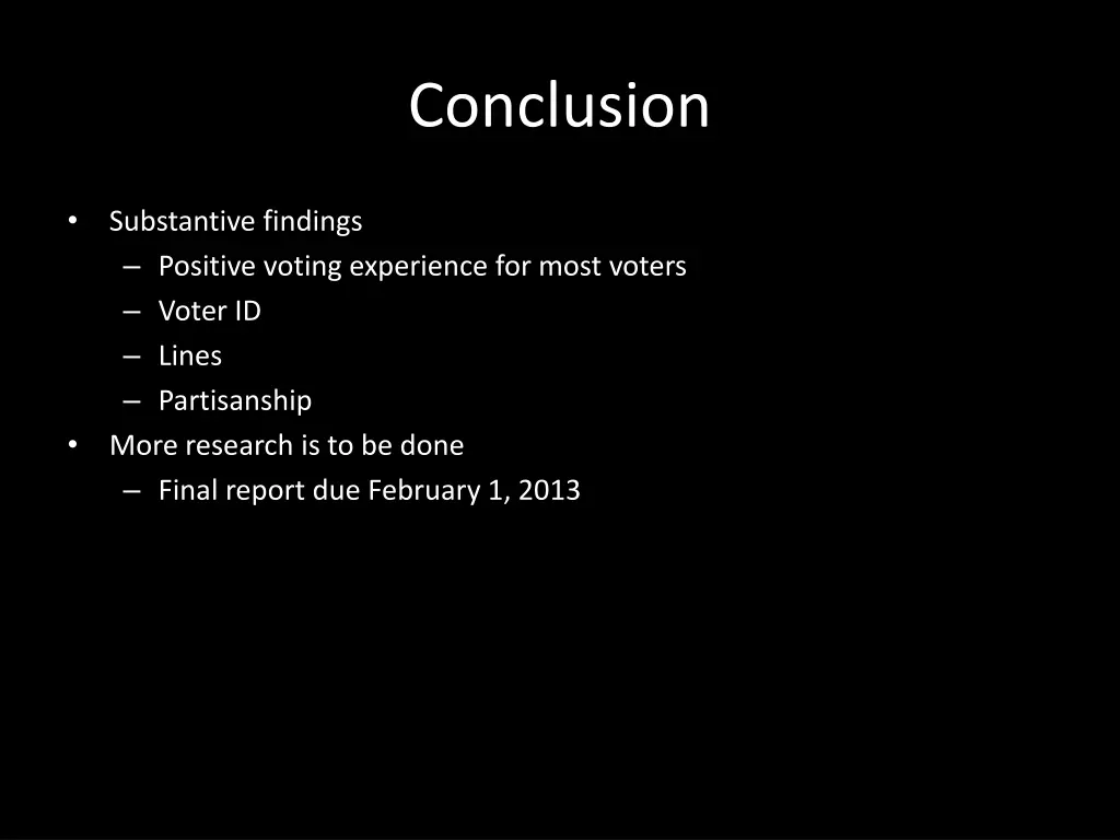 conclusion