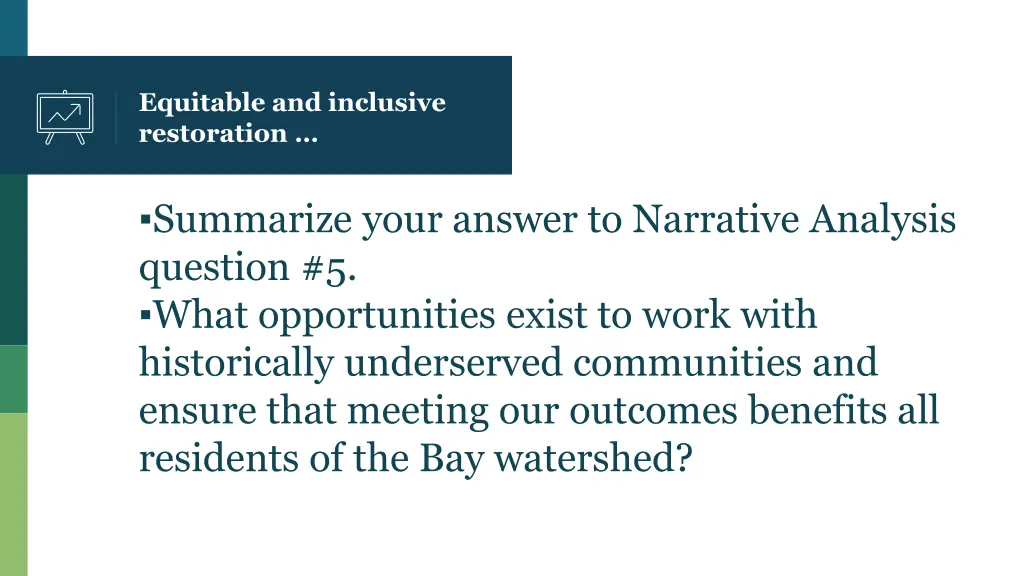 equitable and inclusive restoration