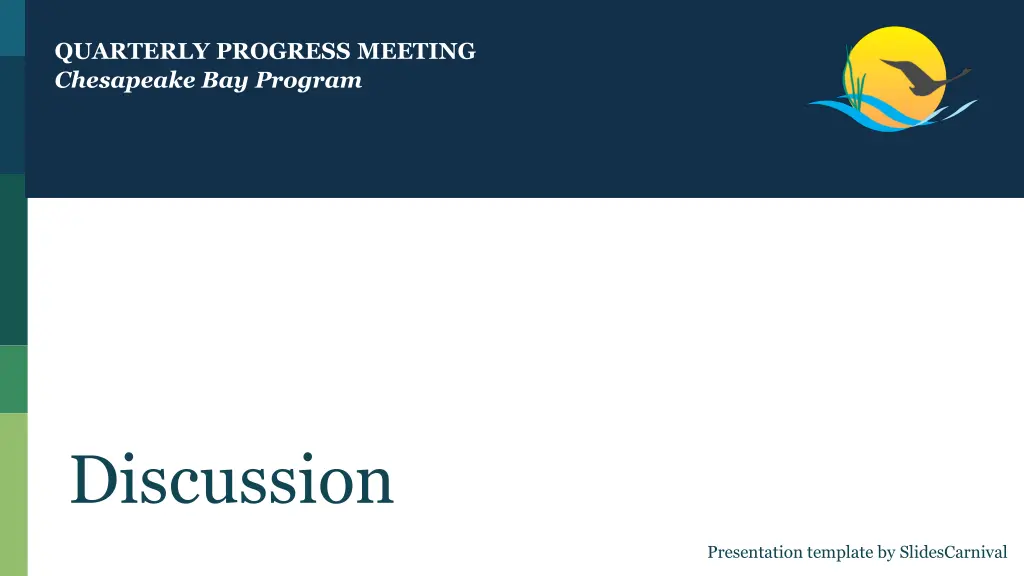 quarterly progress meeting chesapeake bay program