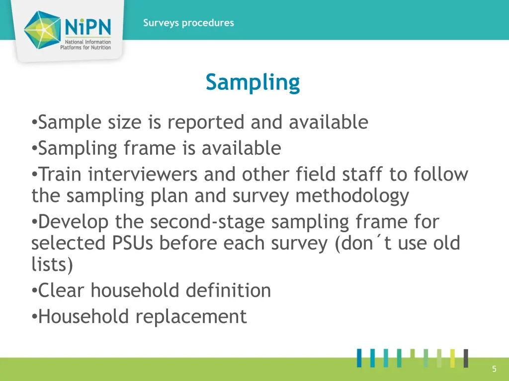 surveys procedures 4