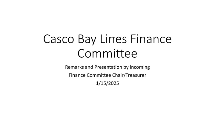 casco bay lines finance committee