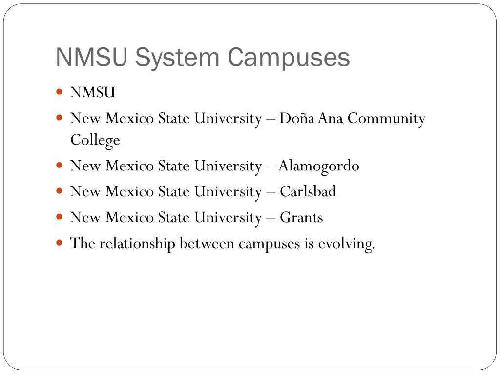 nmsu system campuses