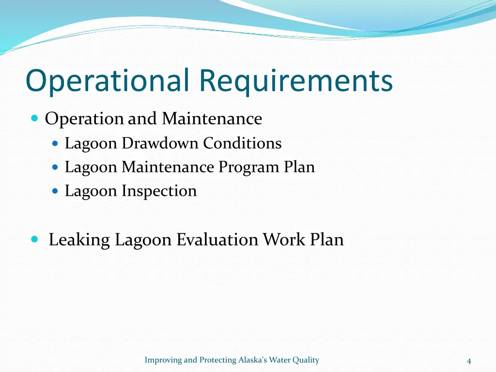 operational requirements