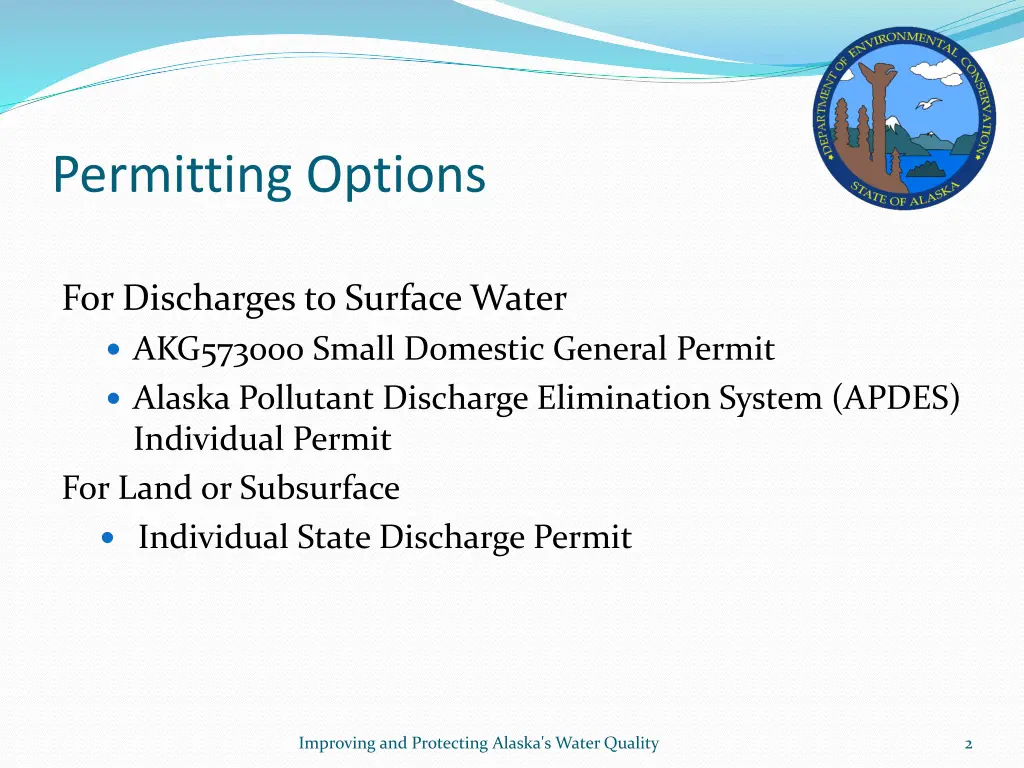 permitting options