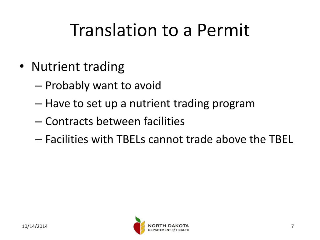 translation to a permit 1