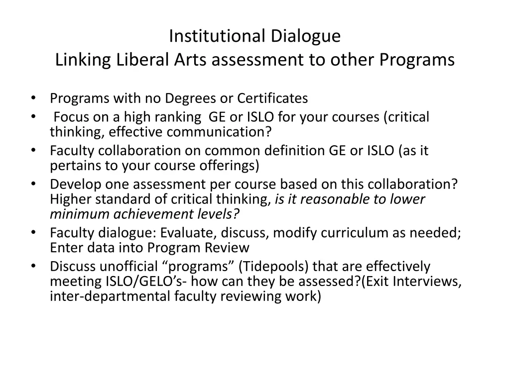 institutional dialogue 1