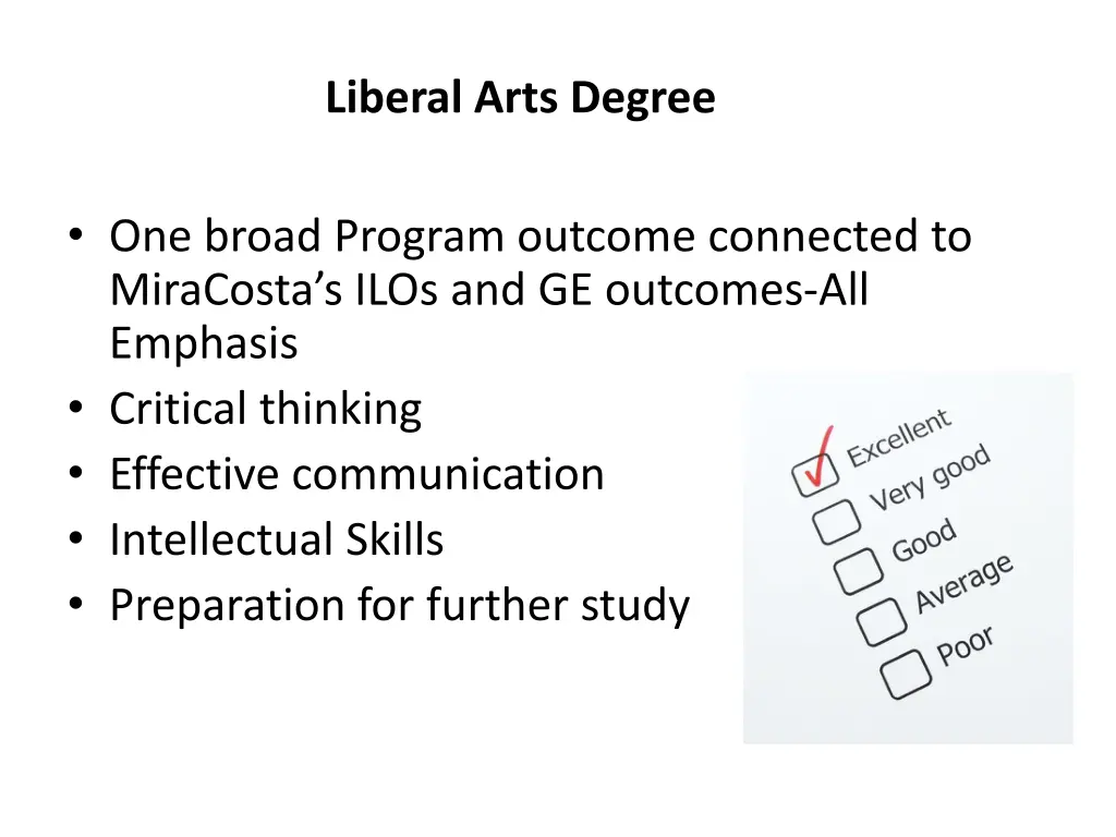 liberal arts degree