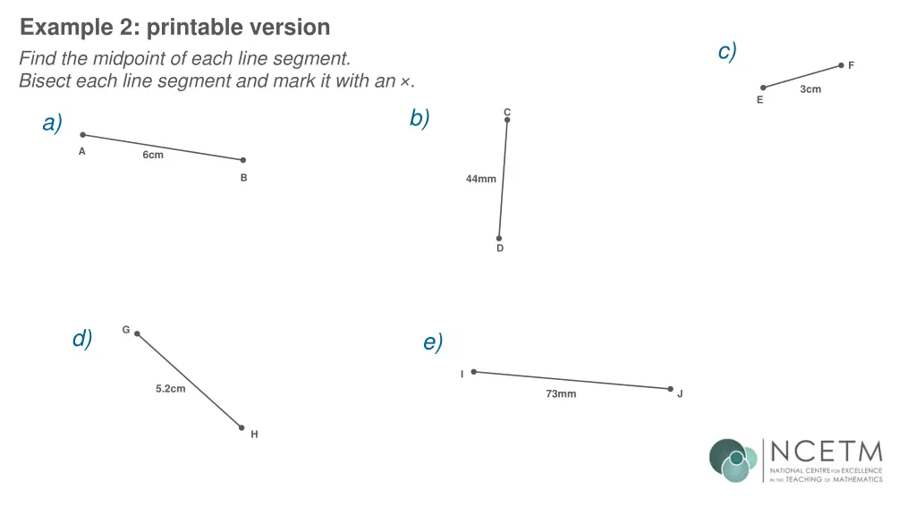 example 2 printable version find the midpoint