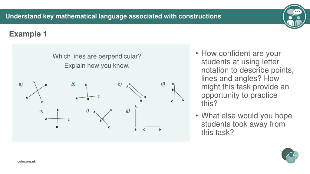 understand key mathematical language associated 1