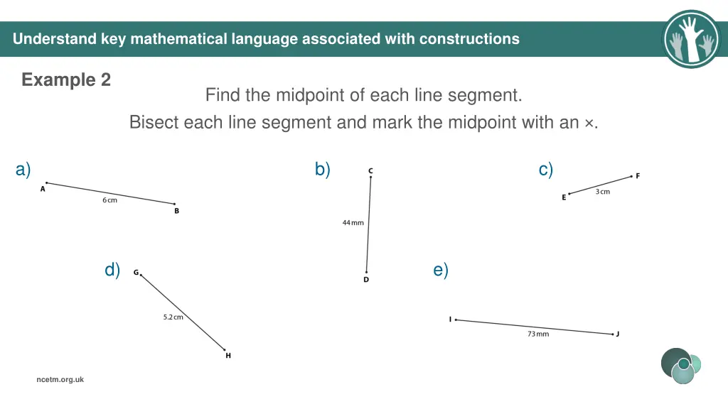 understand key mathematical language associated 2