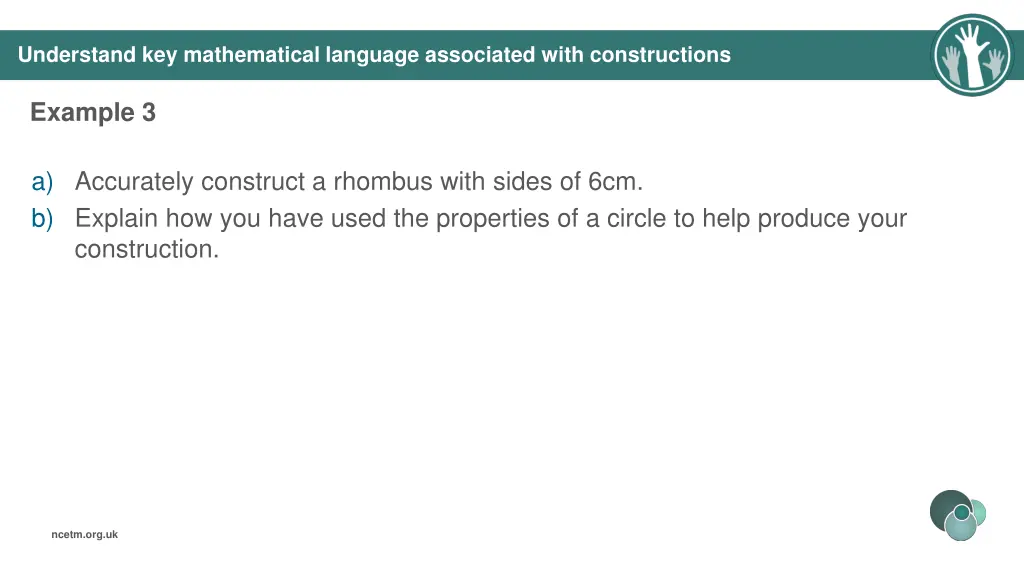 understand key mathematical language associated 4
