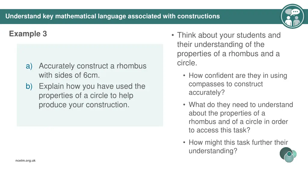 understand key mathematical language associated 5