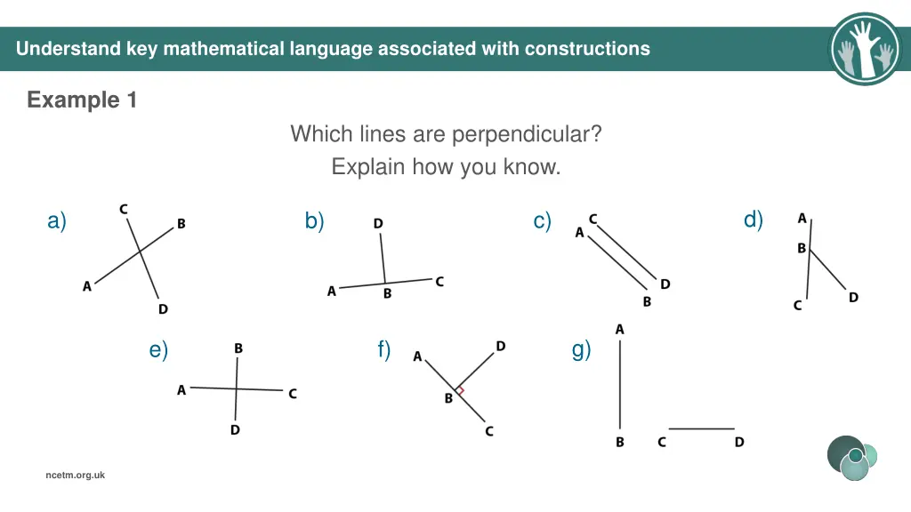 understand key mathematical language associated