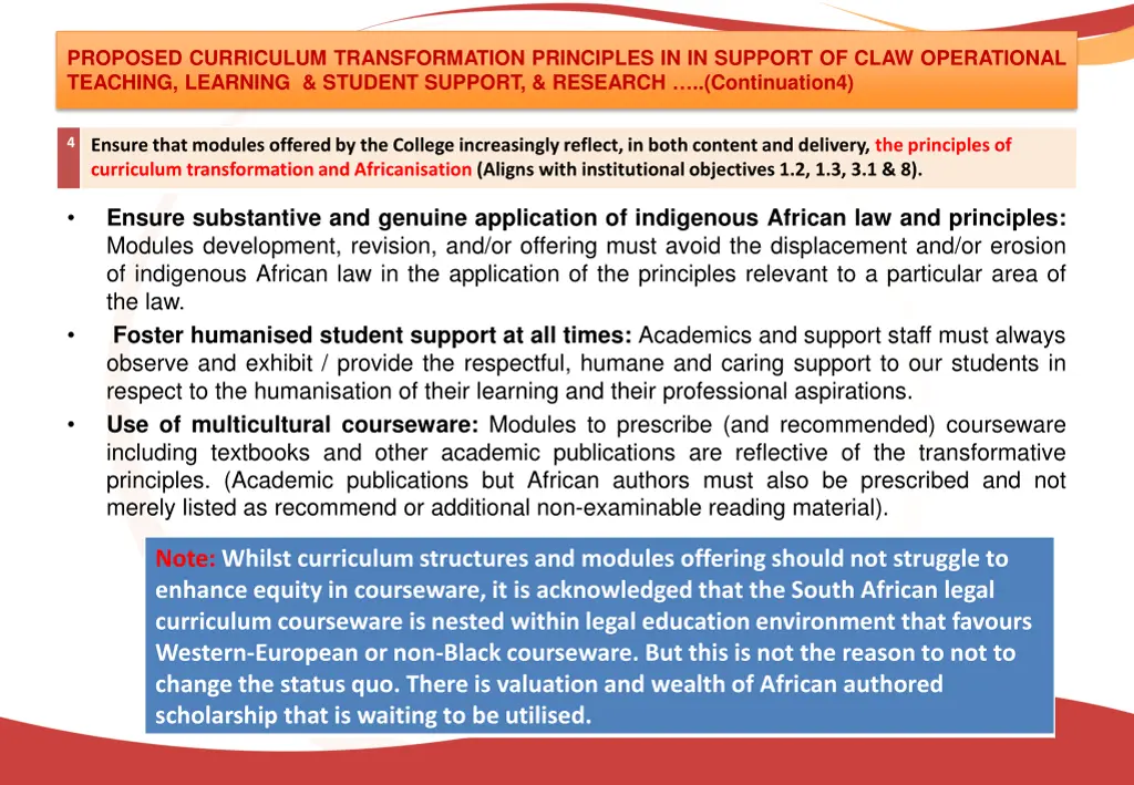 proposed curriculum transformation principles 3