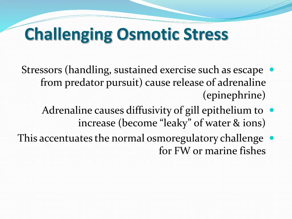 challenging osmotic stress
