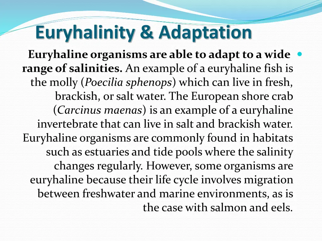 euryhalinity adaptation