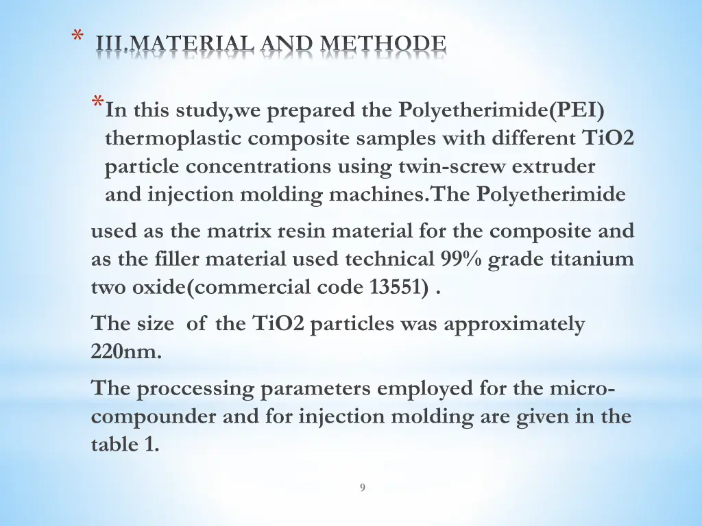 iii material and methode
