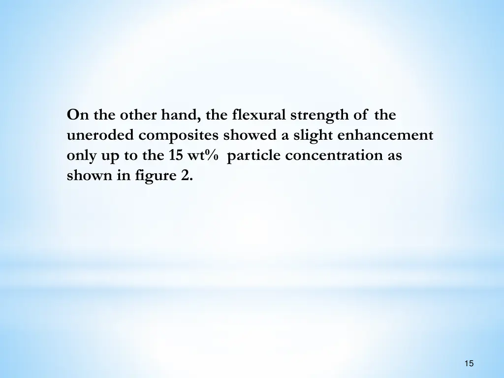 on the other hand the flexural strength