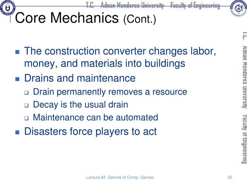 core mechanics cont 1