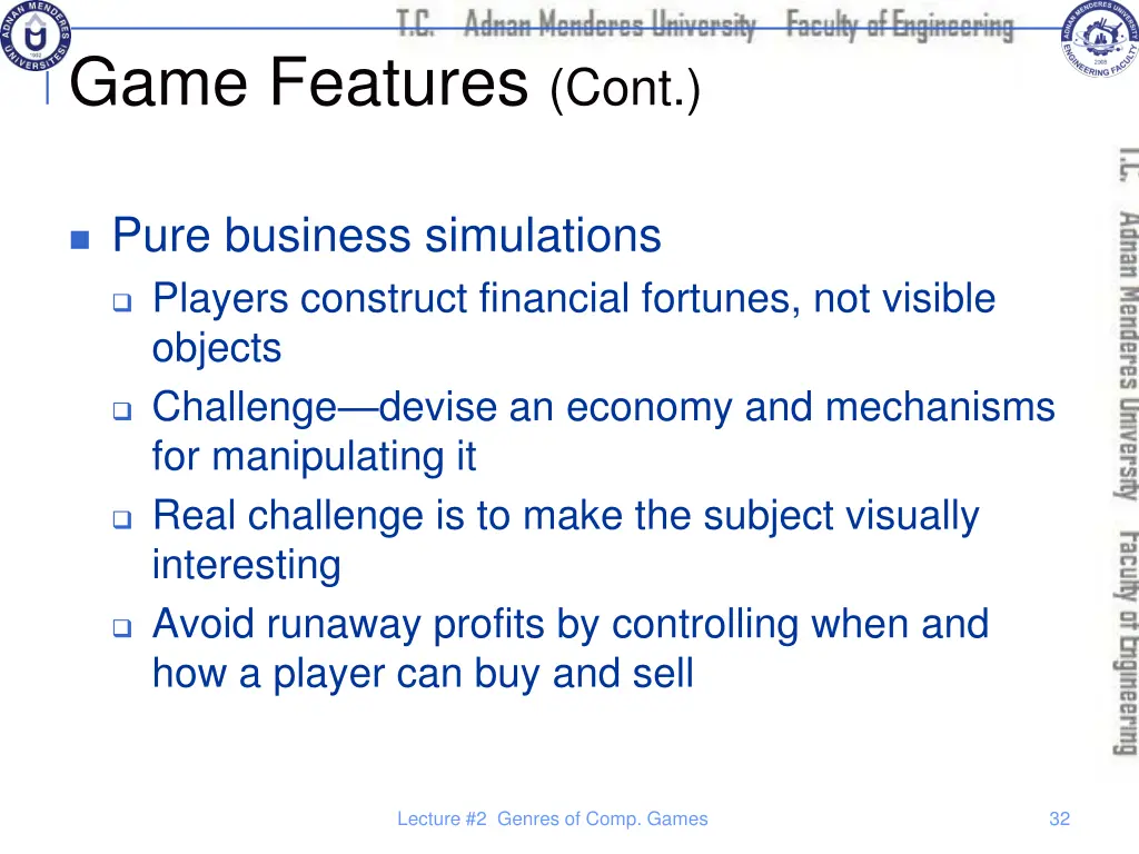 game features cont 10