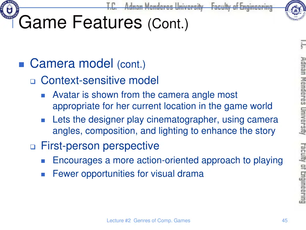 game features cont 13