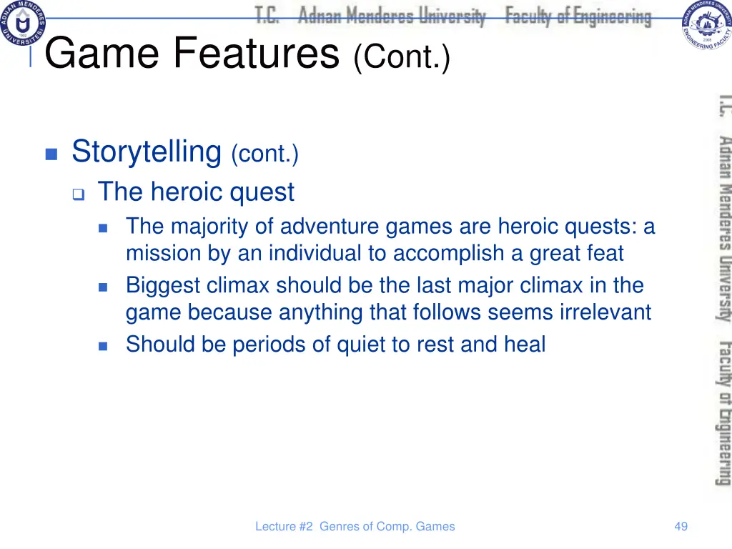 game features cont 17